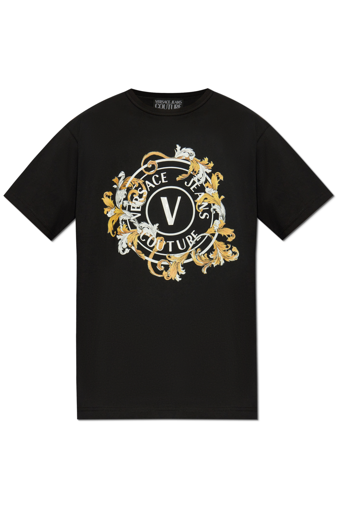 Black T-shirt with print Versace Jeans Couture - Vitkac Italy